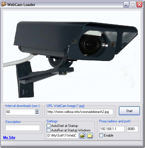 WebCam Loader